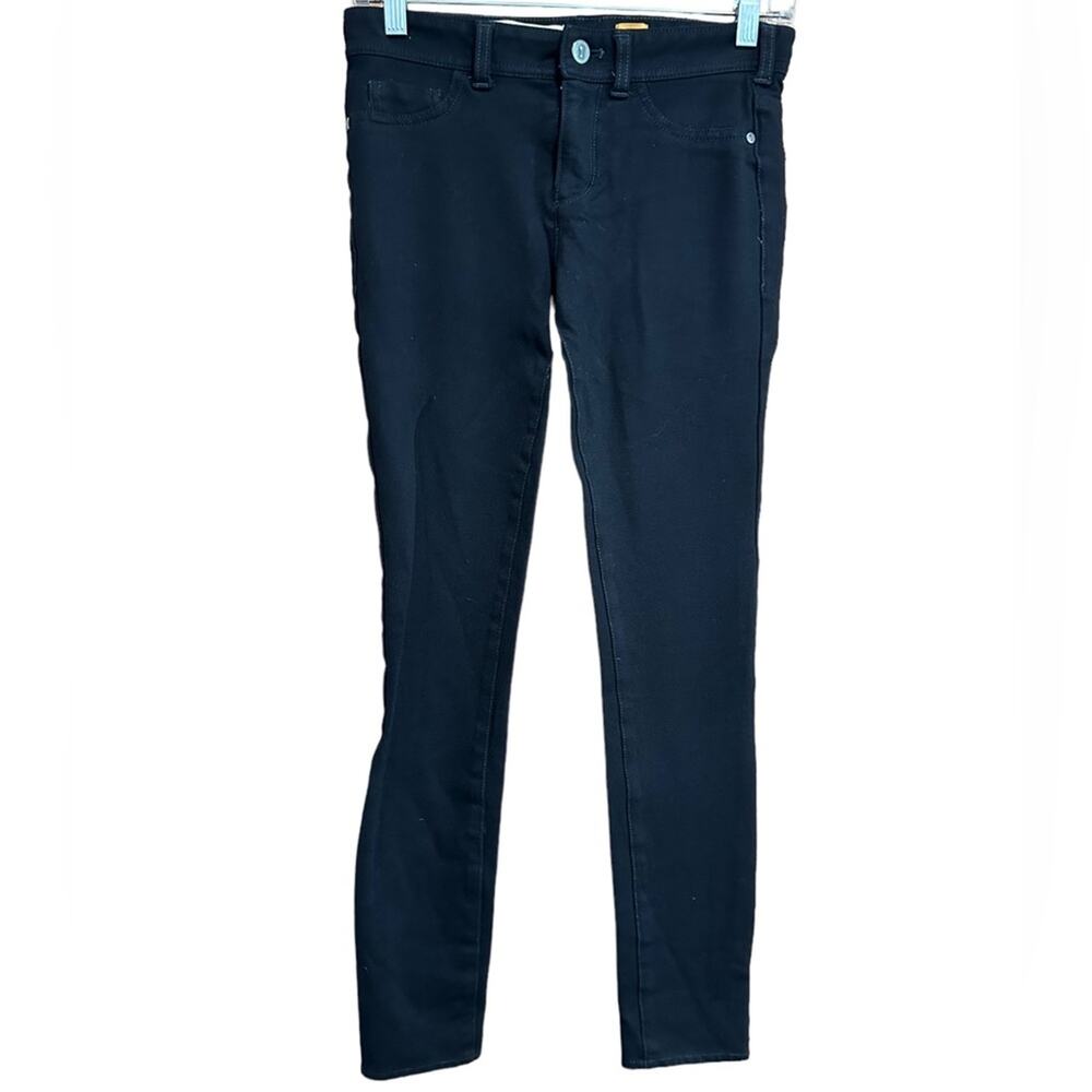 Anthropologie Pilcro Black Serif Jeggings Size 26